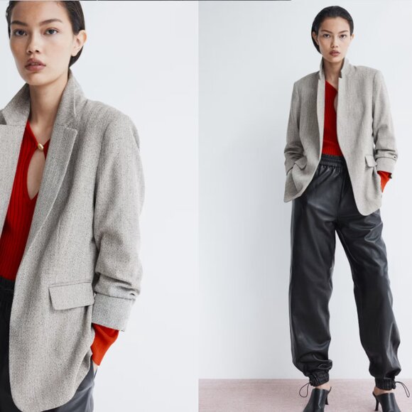 H&M - Gathered-sleeve blazer | NWT - Picture 3 of 10